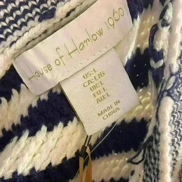 House of Harlow 1960 shorts set knit crochet Large NWT - Picture 7 of 8